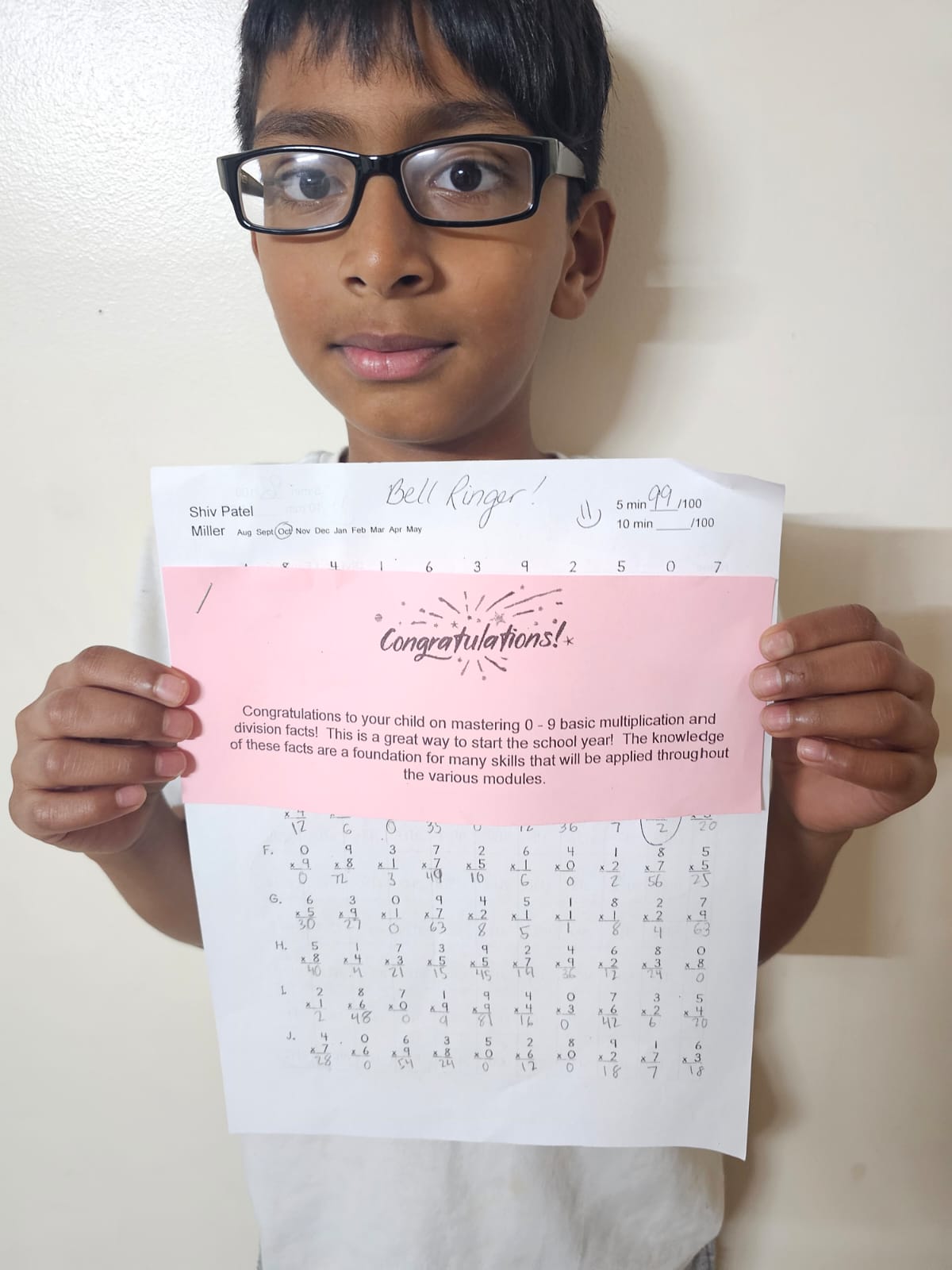 Student smiling with certificate