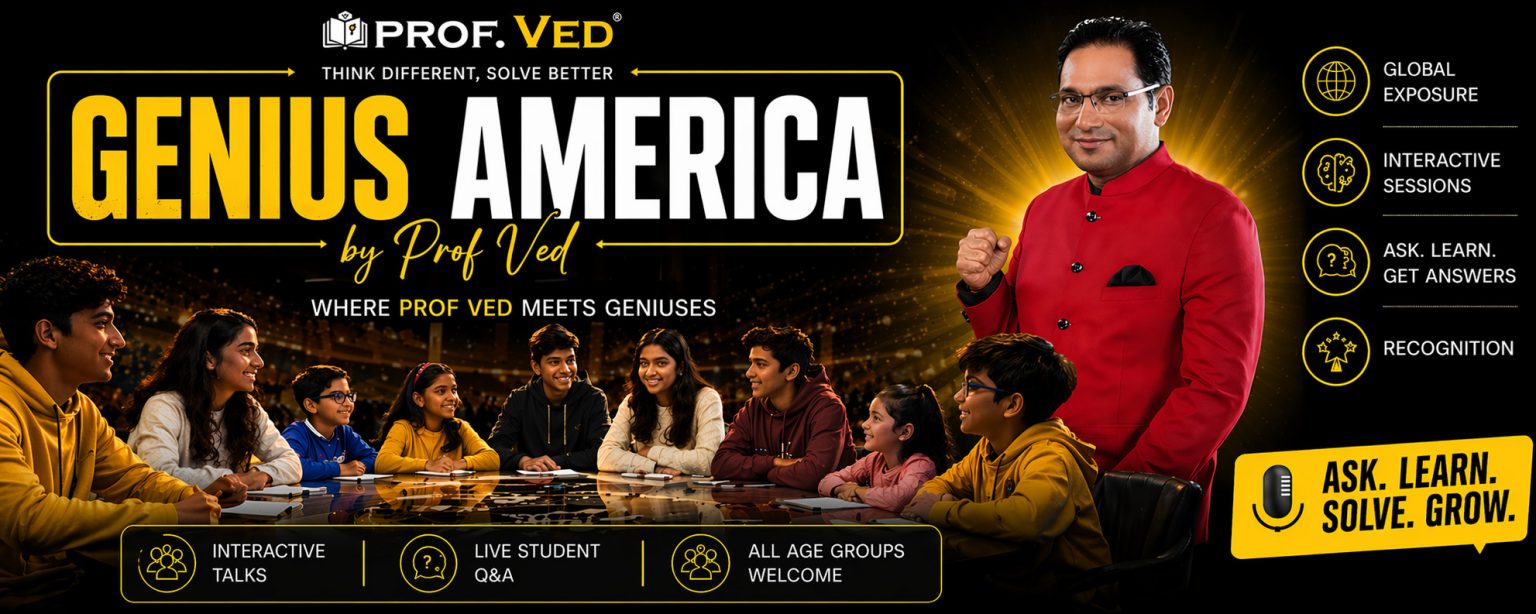 Prof Ved Genius America by Prof Ved | Live Webinars & Genius Talks